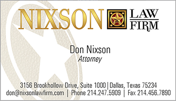 Nixson Business card